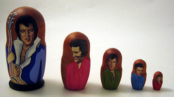 Matroesjka poppen van Elvis Presley