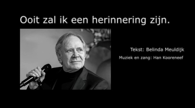 Lied: Ooit zal ik een herinnering zijn
