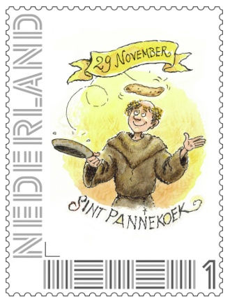 Sint Pannekoek Postzegel 2016