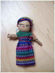 een zorgenpoppetje uit Guatemala