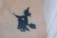 Tatoeage van een heks
