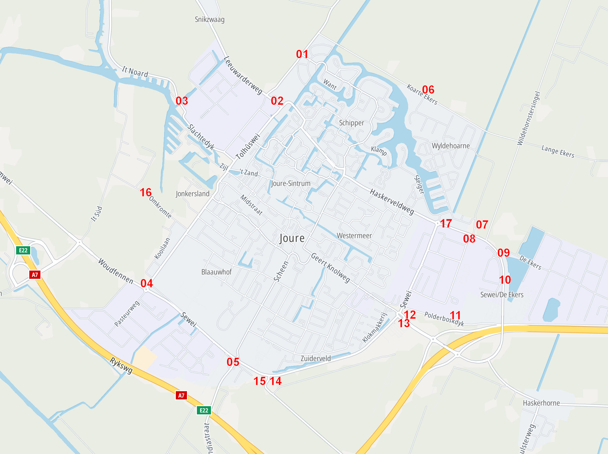 Bebouwde Komboren in Joure