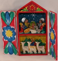 Kerststal: Guatemaltees kerkje