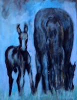 paard en veulen