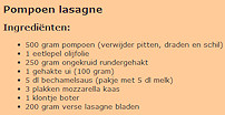 recept voor pompoen lasagne
