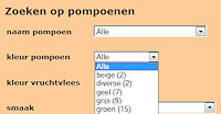 zoeken op pompoenen