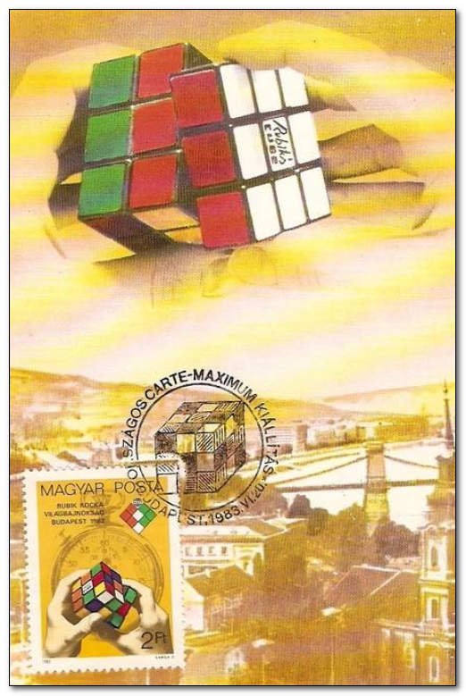 Rubiks kubus maximumkaart Hongarije