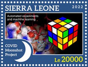 Rubiks kubus postzegel Sierra Leone 