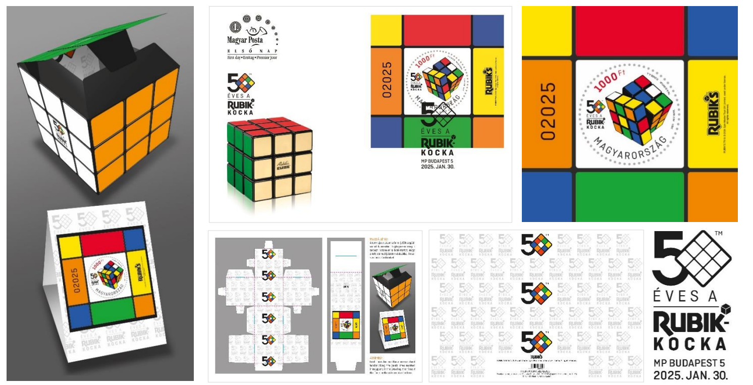 Rubiks kubus te vouwen doosje Hongarije