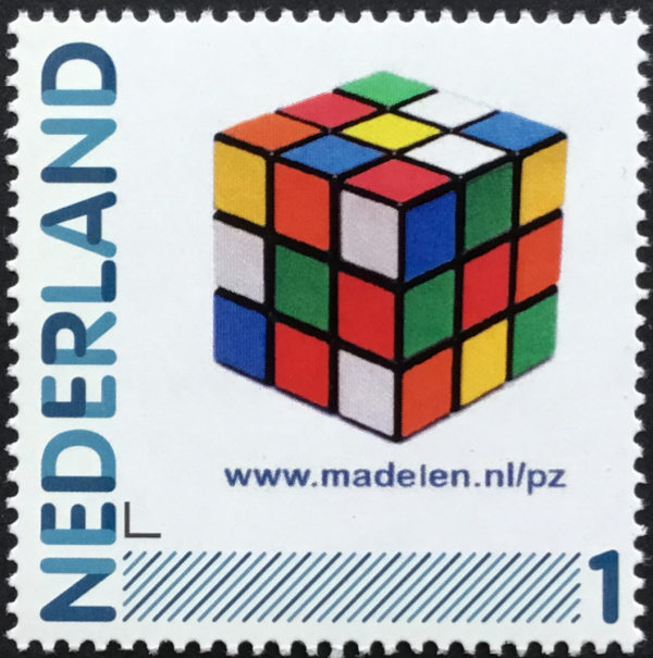 Rubiks kubus op Persoonlijke postzegel
