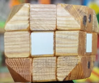 Rubiks kubus prototype van hout, 1974