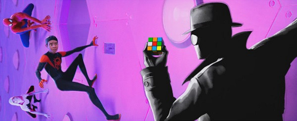 Rubiks kubus in film Spider-Man: Een nieuw universum