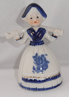bel 'Delftsblauwe vrouw'