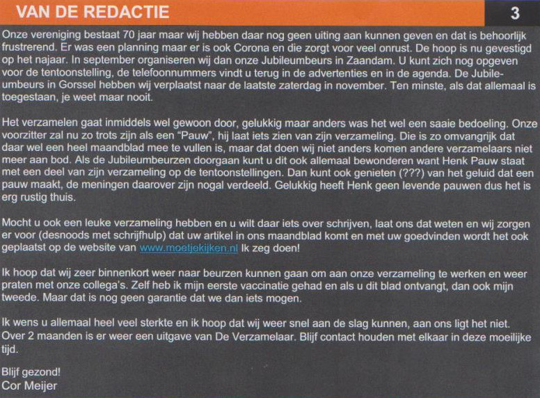 De Verzamelaar 2021 nummer 4 pagina 3