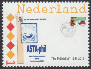 De Philatelist in Geleen gaf een zegel uit ter gelegenheid van het 80-jarige bestaan in 2011