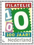 Persoonlijke postzegel Maandblad Filatelie bestaat 100 jaar